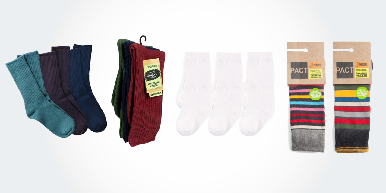 11 Best 100% Organic Cotton Socks, Soft, USA Made: Women’s & Men’s